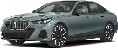 Large kidney grille, sharp LED headlights, modern aerodynamic sedan design