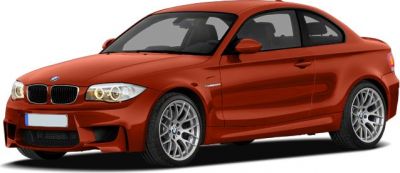Red compact sports coupe with detailed alloy wheels and side profile