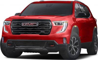 Front view with LED headlights and bold black grille