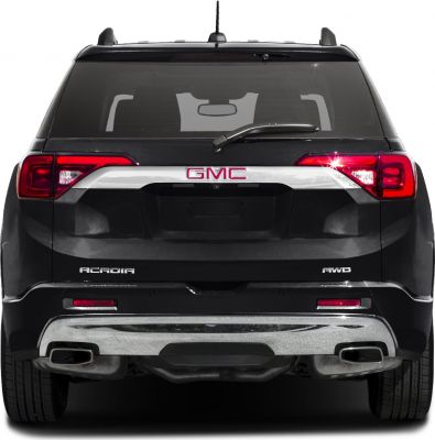 Rear view with AWD badge, dual exhaust, and distinctive tail lights