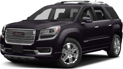 Front three-quarter SUV view with chrome grille and large alloy wheels.
