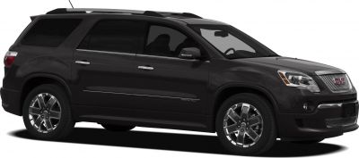 Side profile of SUV showing chrome wheels and streamlined body.