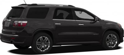 Black SUV side profile with alloy wheels and roof rails