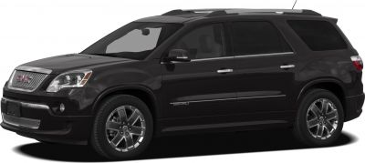 Black SUV with chrome grille and alloy wheels, side view