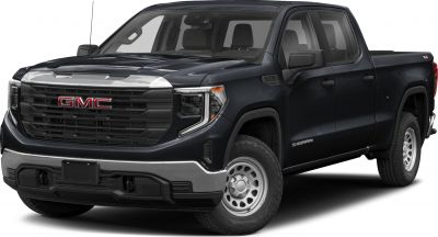 Front grill and headlight design of a full-size pickup truck