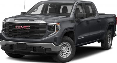 Front view with bold grille and LED headlights