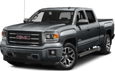 Front angled pickup with LED headlights and alloy wheels