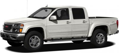 Side profile of a crew cab pickup truck with extended cab and truck bed