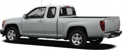 Extended cab pickup truck side profile with pickup bed