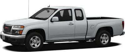 Extended cab pickup truck side profile with visible truck bed