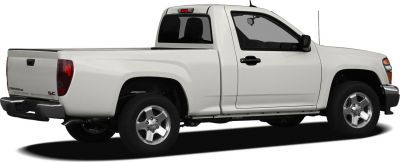 White single cab pickup truck side profile with alloy wheels