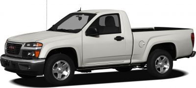 Side profile of a regular cab pickup truck with single cab and truck bed