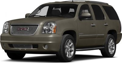 Front angled view with chrome mesh grille and large headlights