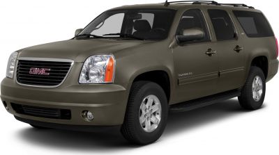 Full-size SUV with bold front grille and rectangular headlights