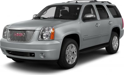 Silver mid-size SUV front side with detailed grille and headlights