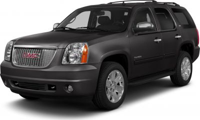 Front and side profile of an SUV with signature grille and headlights