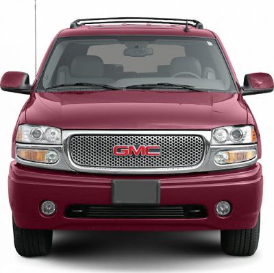 Front grille and headlights of a large SUV