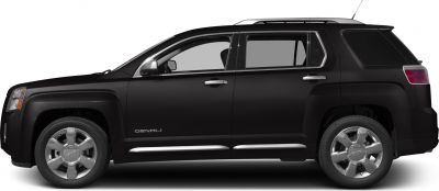 Side profile of black SUV with alloy wheels and chrome trim