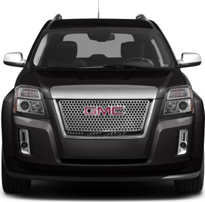 SUV front view with distinctive grille and headlights