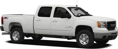 Extended cab pickup truck with long cargo bed side profile.