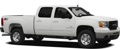 Side profile of an extended cab pickup with standard box and four doors