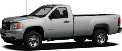 Single cab pickup with standard box and 4x4 drivetrain