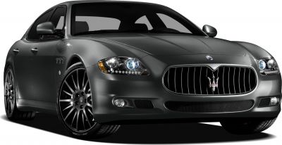 Front view showing grille, headlights, and sporty alloy wheels