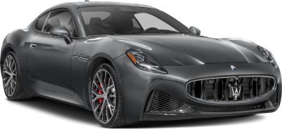 Aggressive grille and sleek LED headlights on modern sports coupe