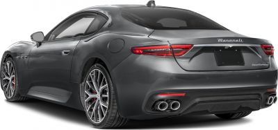 Sleek rear and side profile with distinctive taillights and quad exhaust tips