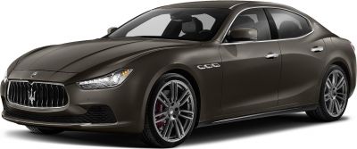 Luxury sedan with distinct grille and sporty wheels