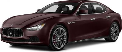 Front and side profile with prominent grille and sporty wheels