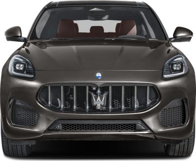 Front view featuring unique grille and LED headlights