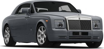 Front grille and LED headlight design of a luxury coupe