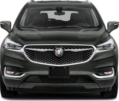 Front view grille, headlights, fog lights of SUV
