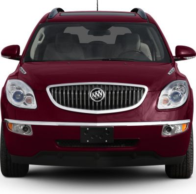Front view with distinctive grille and headlights