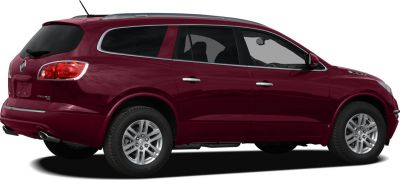 Side rear view of mid-size SUV with alloy wheels and tinted windows