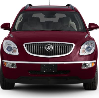 Front view with grille and headlights