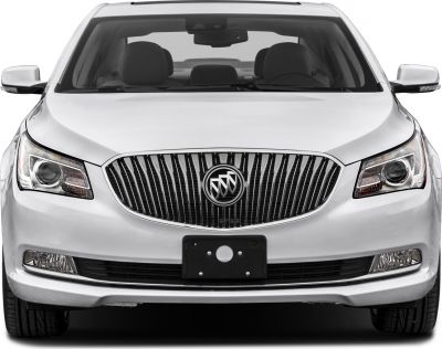 Front view with vertical grille and projector headlights