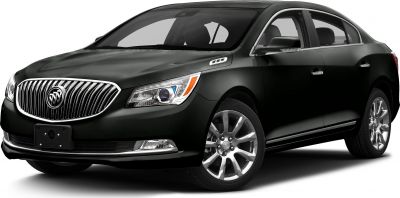 Chrome grille and alloy wheels on black sedan front 3/4 view