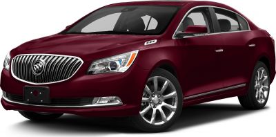 Front view with chrome grille and alloy wheels