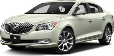 Front-side view of sedan with distinct grille and alloy wheels