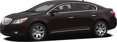 Side profile of sedan with chrome wheels and distinctive grille