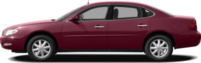 Sedan side profile with doors, wheels, and windows