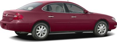 Side profile of a full-size sedan with alloy wheels and smooth body lines.