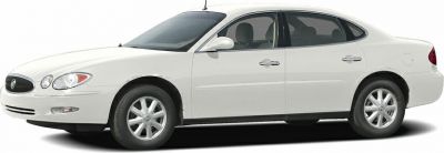 White sedan with oval headlights and clean side profile