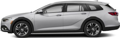 Side view of a sleek modern station wagon with alloy wheels