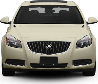 Front view with distinctive grille and headlights