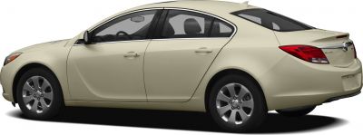 Side profile of sedan with rear spoiler and alloy wheels