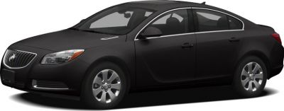Black sedan side profile with alloy wheels and four doors