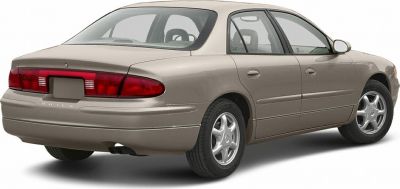 Rear and side view with unique tail lights and smooth body lines